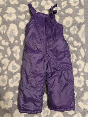 Madison Purple Kids Snow Bib Overalls